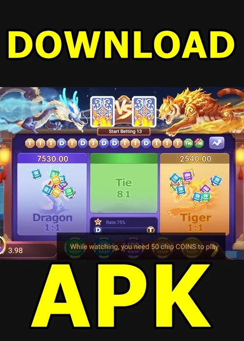 Tiger vs Dragon Game, New APK 2026 For Pakistan