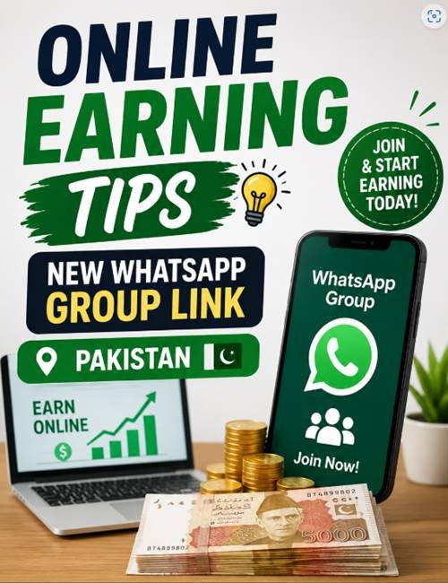 Online Earning Tips, New WhatsApp Group Link Pakistan 2027