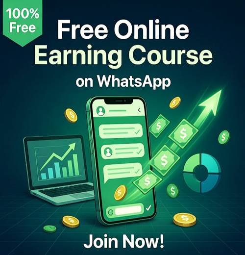 Free Online Earning Course on WhatsApp, Join Channel