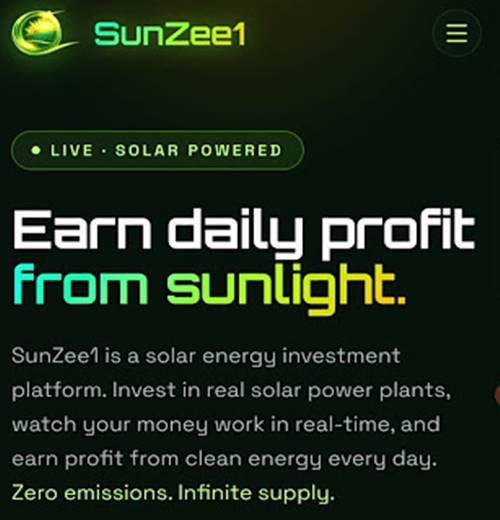 Sunzee 1 - Solar Investment Platform, Download App & Earn